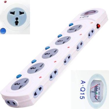 Imagem de Filtro De Linha Regua 16 Tomadas Multimetro Tomada Extensao Energia Saida