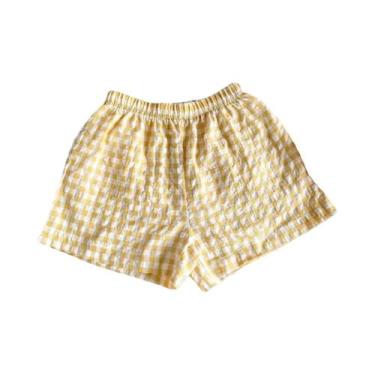 Imagem de Shorts De Verão Xadrez Para Meninos E Meninas, Casuais, Esportivos, So