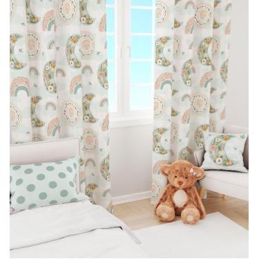 Imagem de Kit Quarto Infantil Boho Lua Arco Íris  - 3 Itens - Fabrika de Festa