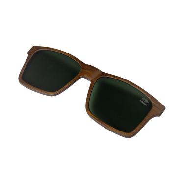 Imagem de Clip On Para Armação Mormaii Swap M6057 Madeira Fosco Lente Verde G15 Polarizada-Masculino