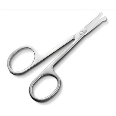 Imagem de Tesoura Sem Ponta Para Aparar Pelos Do Nariz, Barba, Bigode - Sinhong