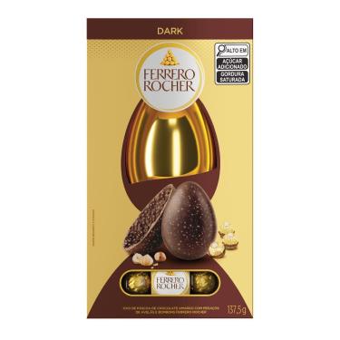 Imagem de Ovo de Páscoa Ferrero Rocher Dark Amargo 137,5g
