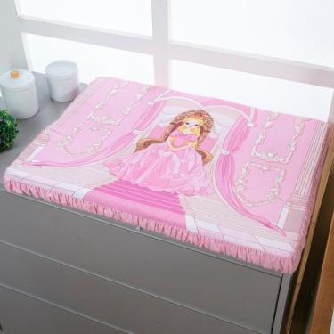 Imagem de Trocador de Comoda Impermeavel Almofada de Troca Para Bebe Menina - Av