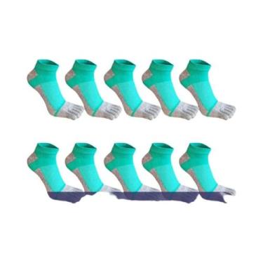 Imagem de Meias De Verão Coloridas E Respiráveis Para Homens, Meias De Dedo Com 