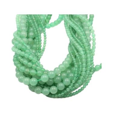 Imagem de Contas De Pedra Natural De Quartzo Transparente Redondas Soltas, Fio D