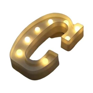 Imagem de Luz Noturna LED Luminosa Em Formato De Letra 16/22CM DIY Alfabeto Núme