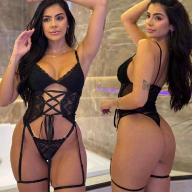 Imagem de Lingerie Sexy Cinta Liga Espartilho Sensual Feminino Sedução - Lunna, 