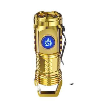 Imagem de Lanterna LED Portátil Recarregável Tipo-C À Prova d'Água, Potente E Co