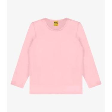 Imagem de Camiseta manga longa malha térmica Rovi Kids Rosa-Unissex