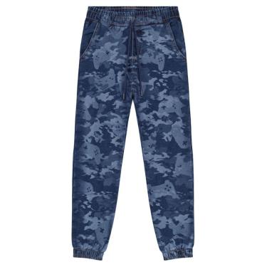 Imagem de Calça Jogger Jeans Comfort Infantil Menino Brandili-Masculino