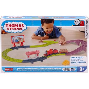 Imagem de Pista Thomas e Seus Amigos James e o Curral Da Vaca - Mattel HWX66