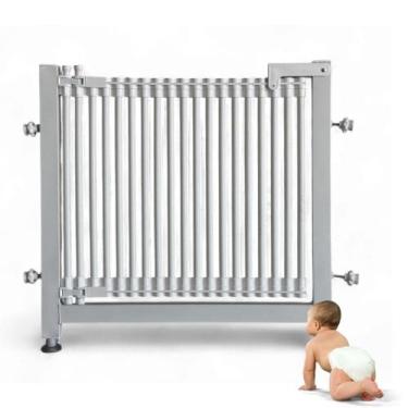 Imagem de Proteção para seu bebê , portão arco em aço e pvc 80 cm - RESOLVE KIDS