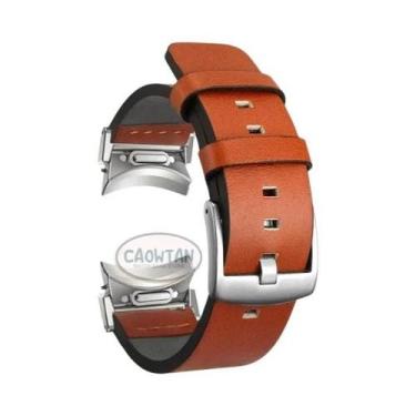 Imagem de Pulseira De Couro De 40 44mm Para Samsung Galaxy Watch 7 6 5 4 Com Fec