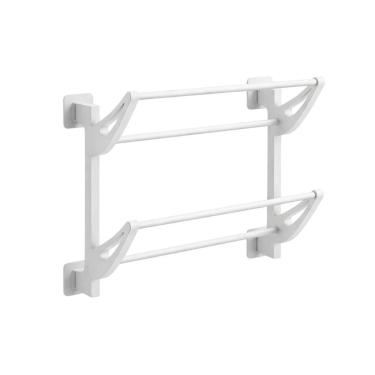 Imagem de Suporte de Sapatos Toalhas Organizador Parede Ventosa Banheiro Closet Quarto Lavanderia Sala Casa Multiuso