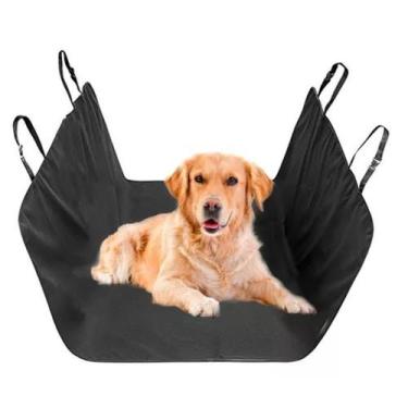 Imagem de Capa Protetora Impermeável Banco Traseiro Carro Passeio Pet Cão Gato A