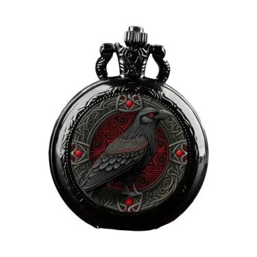 Imagem de Relógio De Bolso Black Raven Para Homens, Mulheres E Crianças, Movimen