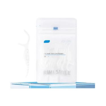 Imagem de Palitos De Fio Dental Descartáveis Para Limpeza Interdentária Higiene 