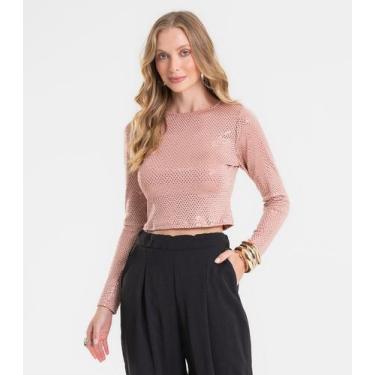 Imagem de Blusa Feminina Manga Longa Rovitex Unica, M, Unica