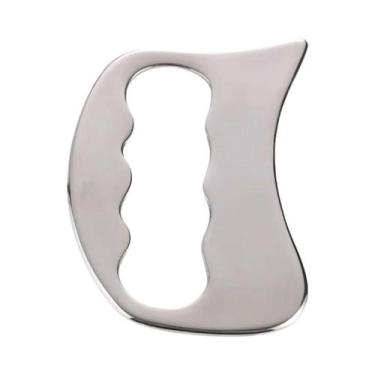 Imagem de Ferramenta De Massagem Portátil Em Aço Inoxidável Gua Sha Para Relaxam