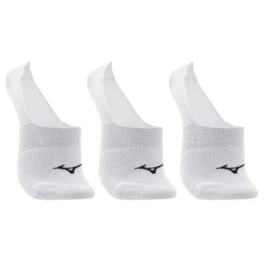 Imagem de Kit Meia Mizuno Basic Invisível 39 ao 44, 39-44, Branco