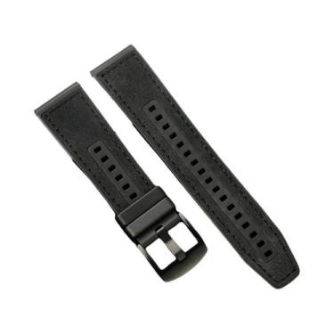 Imagem de Pulseira De Substituição De Couro E Silicone De 22mm Para Huawei Watch