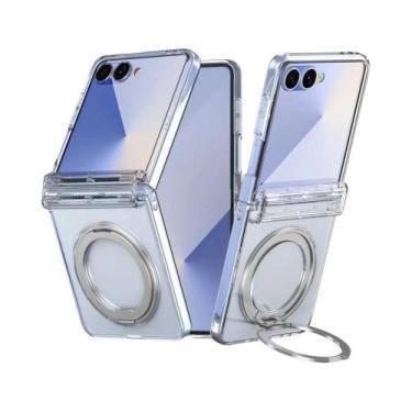 Imagem de Capa Transparente Magnética Magsafe Com Anel De Suporte Para Samsung G