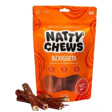 Imagem de Mordedor para Cães Bexigueta Natty Chews - Bexiga Bovina petisco natur