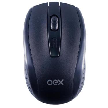 Imagem de Mouse Curve Oex Wireless com 4 Botões MS411 Preto