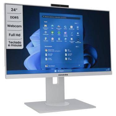 Imagem de Computador All In One Concórdia Core i5 14400 8GB DDR5 SSD 256GB 23.8 