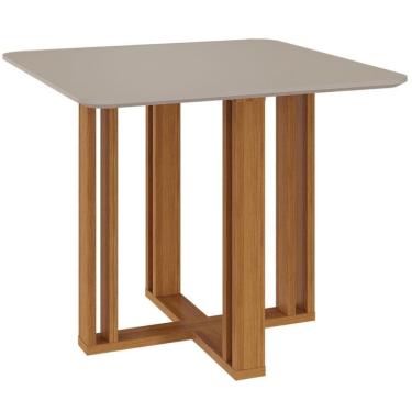 Imagem de Mesa de Jantar 4 Lugares Tampo MDF 94x94 cm 15171 MOLCI
