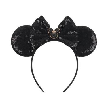 Imagem de Tiara De Orelhas De Rato Com Lantejoulas Para Meninas, Acessório De Ca