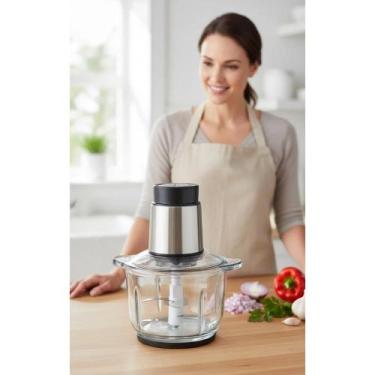 Imagem de Mini Processador 2L Lâminas Aço Inox - Tritura Rápido - Congratulation