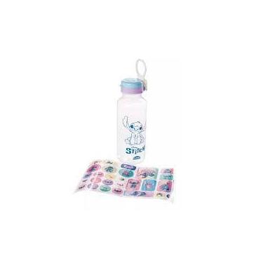 Imagem de Garrafa fun abre facil stitch 600ml com adesivo - PLASUTIL