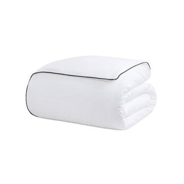 Imagem de Duvet com Vivo Basics Branco e Preto 200 Fios Solteiro Branco