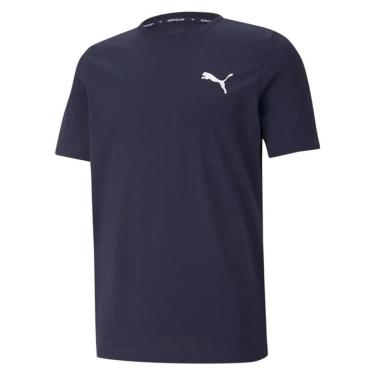Imagem de Camiseta Puma Masculina Small Logo Poly Tee DryCELL Marinho-Masculino
