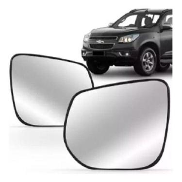 Imagem de Par Lente Espelho Retrovisor S10 2012 2013 2014 15 2016 2017 - MUTKIT