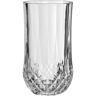 Imagem de Jogo 6 Copos De Vidro Altos Com Detalhes 320ml Home & Co Cor Transpare