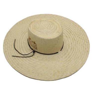 Imagem de Chapeu Palha Mexicano Cavalhada Sombra Aba 14cm Praia Pesca - Shopdape