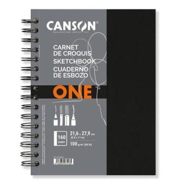 Imagem de Caderno Sketchbook Espiral A4 One 80 Folhas - Canson - TILIBRA