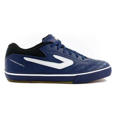 Imagem de Tenis Topper Futsal Dominator III Azul Marinho/Branco, 39, Azul marinh