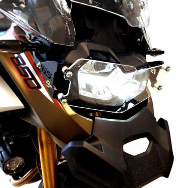 Imagem de Protetor De Farol Aço/acrílico Engate Rápido Bmw F 850gs Adv - TRI-RAC