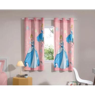 Imagem de Cortina blackout pvc infantil cinderela 2,40l x 1,70a - BELLA JANELA