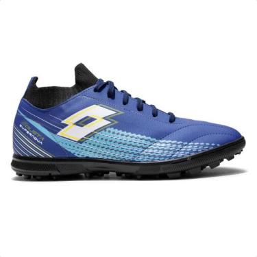 Imagem de Chuteira Society Lotto Solista Supernova Masculina, 39, Marinho, Azul