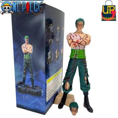 Imagem de Boneco Premium One Piece Zoro 27cm Enfaixados action figure