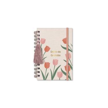 Imagem de Diário da Gratidão - Fina Ideia - Tulipas 11,817,5cm 80 folhas capa du