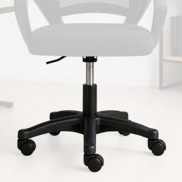Imagem de Kit Base Resistente Completa P/ Cadeira Begônia Ergonômica - Escritex