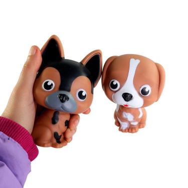 Imagem de Brinquedo Infantil Cachorrinho Bob Pet na Caixa em Vinil Atóxico Leve e Portátil para Crianças JP Brink