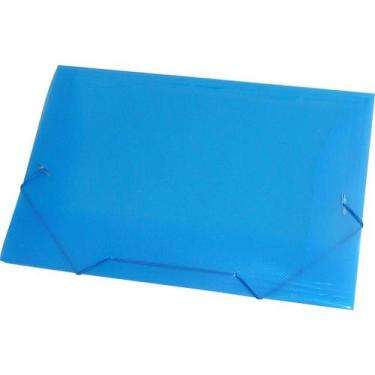 Imagem de Pasta plástica com elástico ofício azul - Kit c/10 - ACP