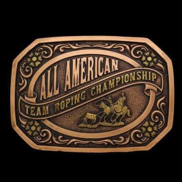 Imagem de Fivela Team Roping Championship Cobre Cowboy Brand 36746