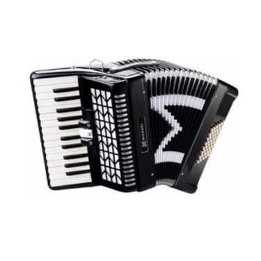 Imagem de Acordeon michael 48 baixos acm4803n spb preto solido